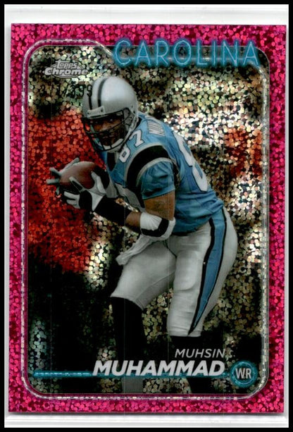 2024 Topps Chrome Magenta Speckle Refractor #15 Muhsin Muhammad Panthers