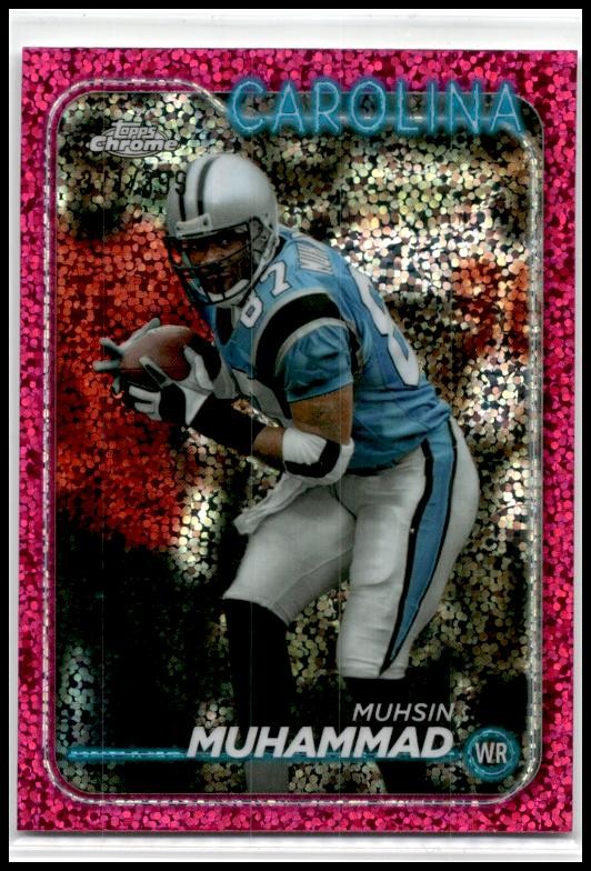 2024 Topps Chrome Magenta Speckle Refractor #15 Muhsin Muhammad Panthers