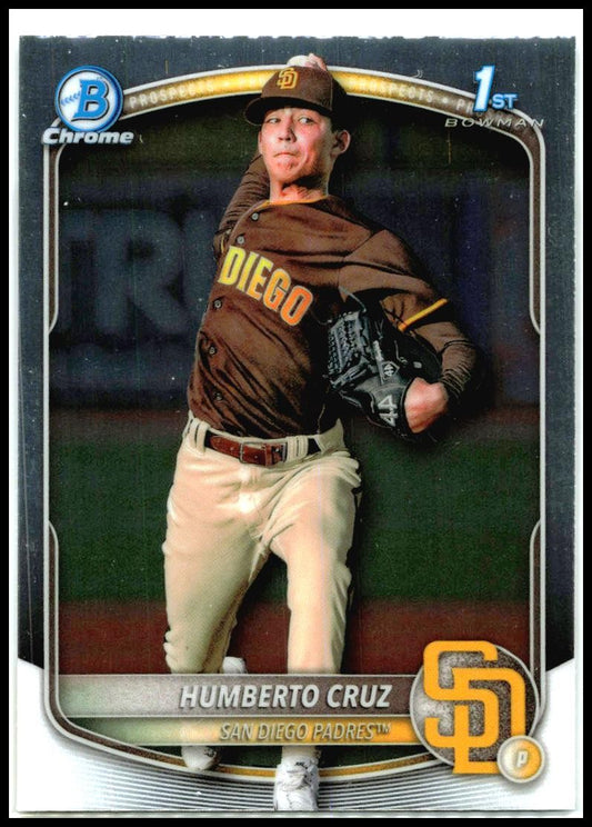 2025 Bowman Chrome Prospects #BCP-96 Humberto Cruz San Diego Padres
