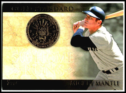2012 Topps Gold Standard #GS-24 Mickey Mantle New York Yankees