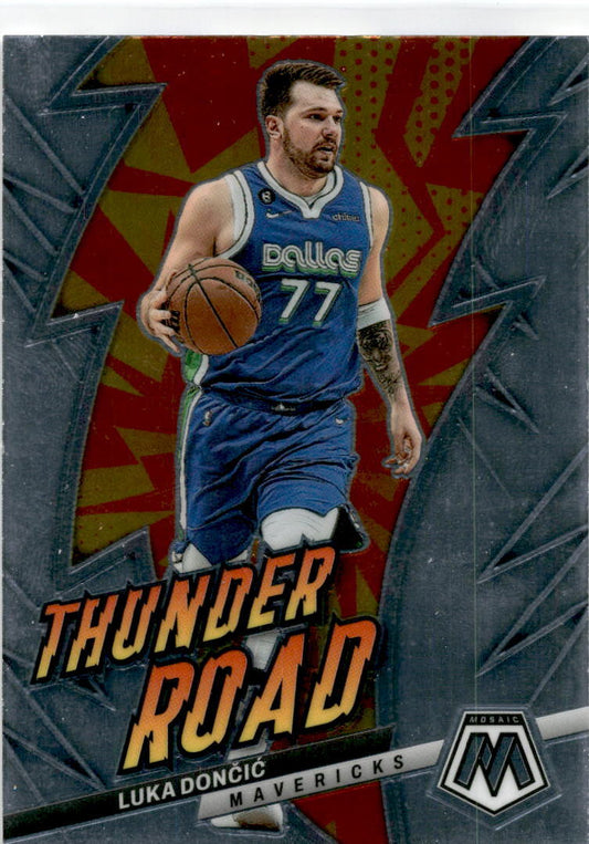 2022-23 Mosaic Thunder Road #9 Luka Doncic Dallas Mavericks