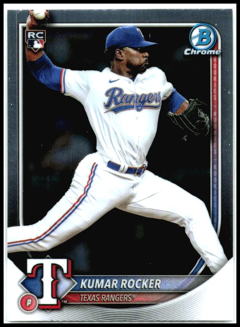 2025 Bowman Chrome #98 Kumar Rocker Rookie Texas Rangers