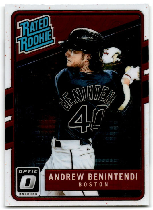 2017 Donruss Optic Rated Rookie Andrew Benintendi Rookie Boston Red Sox #34