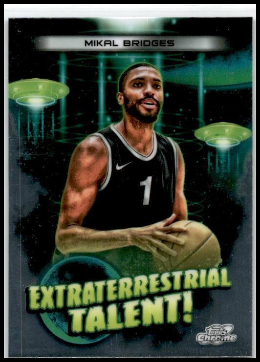 2023-24 Topps Chrome Cosmic Extraterrestrial Talent #ET-3 Mikal Bridges Nets
