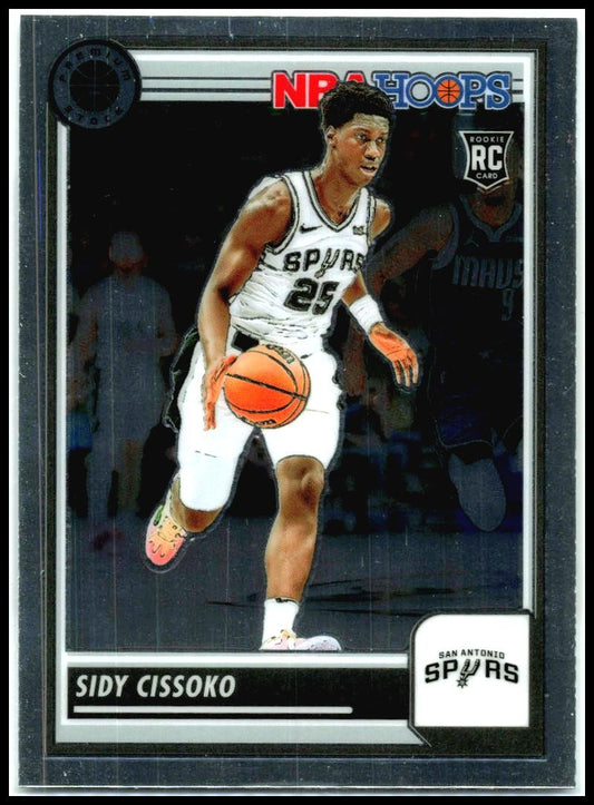 2023-24 hoops premium stock #143 Sidy Cissoko Rookie San Antonio Spurs