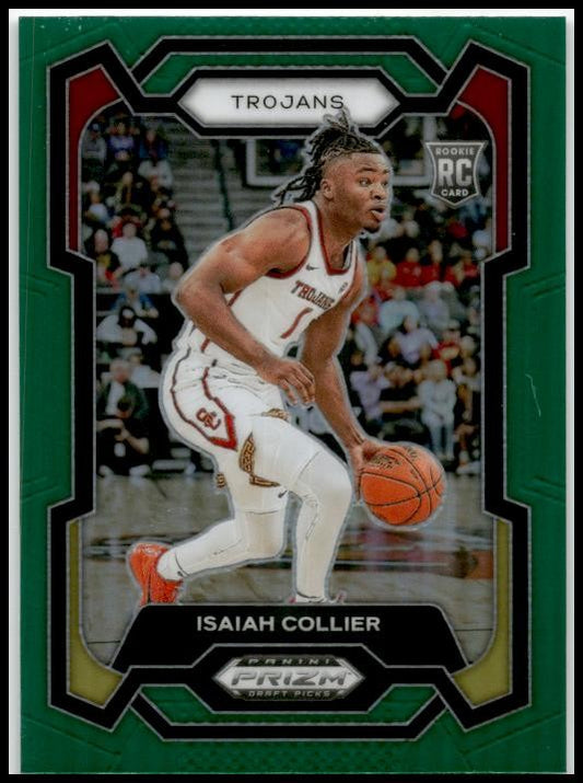2024 Panini Prizm Draft Picks Prizms Green #2 Isaiah Collier USC Trojans