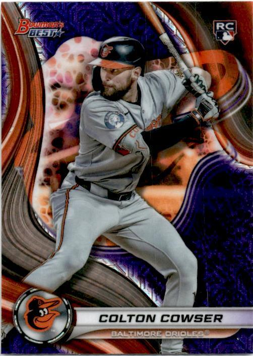 2024 bowman's best Purple Mojo Refractor /250 #10 Colton Cowser
