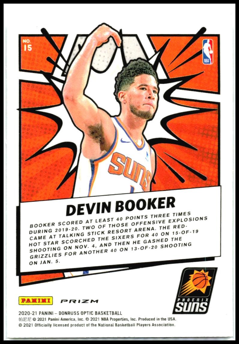 2020-21 Donruss Optic My House Holo #15 Devin Booker Phoenix Suns