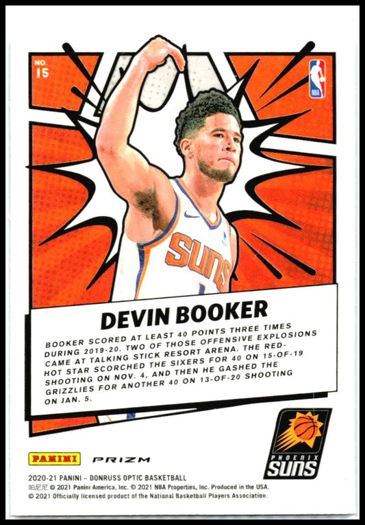 2020-21 Donruss Optic My House Holo #15 Devin Booker Phoenix Suns