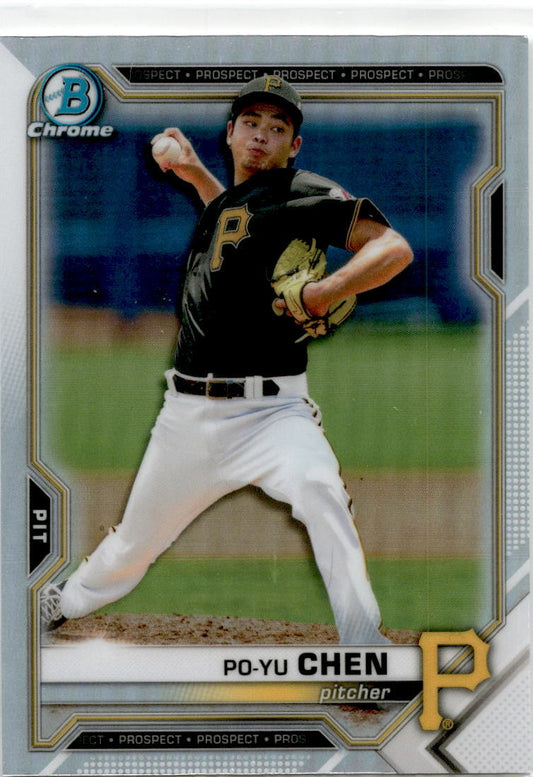 2021 Bowman Draft 1st Edition Refactor #BD-151 Po-Yu Chen Pittsburgh Pirates