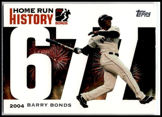2006 Topps Barry Bonds Home Run History #BB 674 Barry Bonds San Francisco Giants