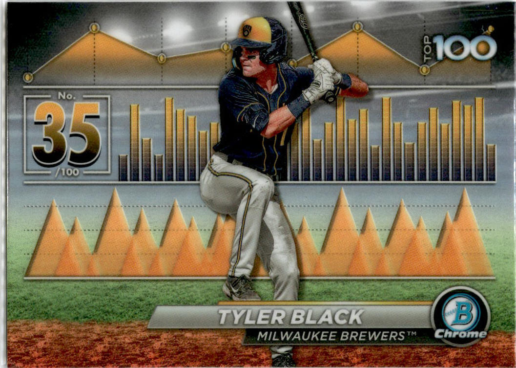 2024 Bowman Bowman Scouts' Top 100 #BTP-35 Tyler Black Milwaukee Brewers