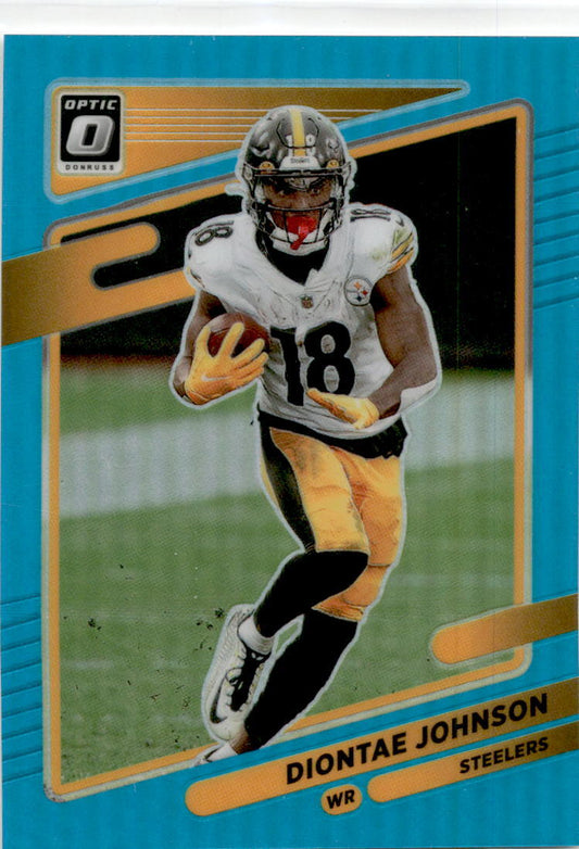 2021 Donruss Aqua Prizm #25 Diontae Johnson 075/299 Pittsburgh Steelers