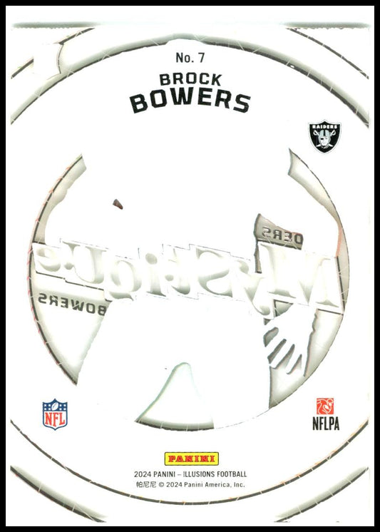 2024 Panini Illusions Mystique #7 Brock Bowers Las Vegas Raiders