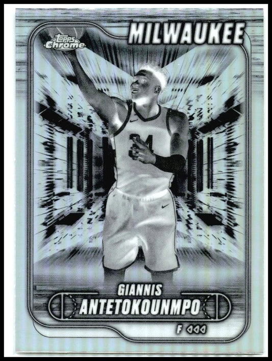 2024-25 Topps Chrome Negative Refractor #41 Giannis Antetokounmpo Bucks