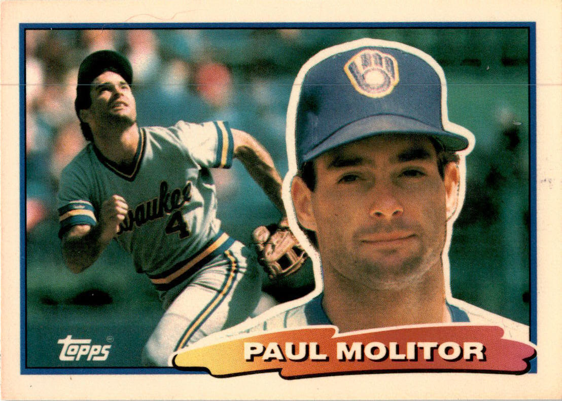 1988 Topps Big #1 Paul Molitor Milwaukee Brewers