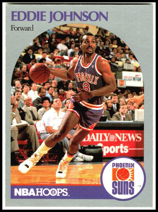 1990-91 Hoops #237 Eddie Johnson Phoenix Suns