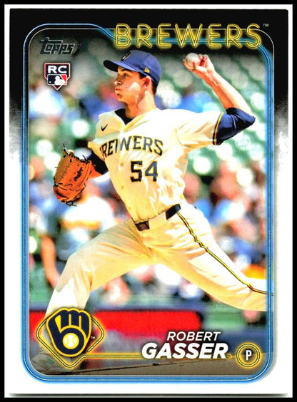 2024 Topps Update #US119 Robert Gasser Rookie Milwaukee Brewers