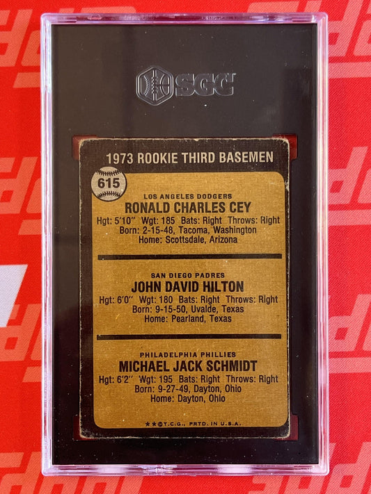 1973 Topps #615 Mike Schmidt SGC 2