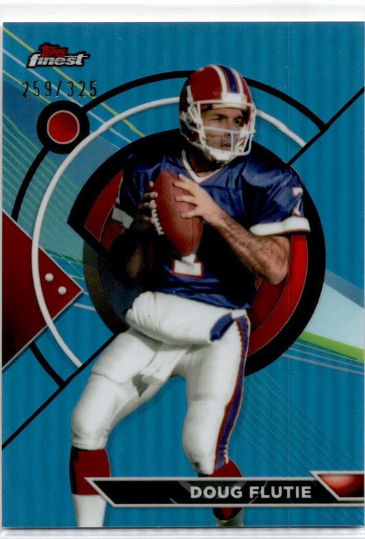 2023 topps composite Finest Sky Blue Refractor #157 Doug Flutie /325 Bills