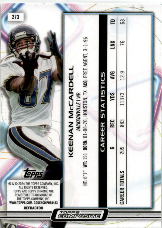2023 Topps Composite #273 Keenan McCardell Jacksonville Jaguars