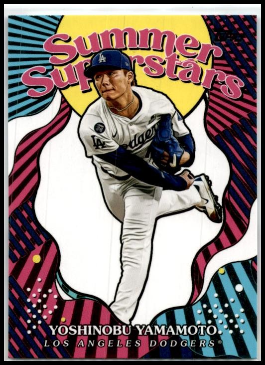 2025 Topps Summer Superstars #SS-33 Yoshinobu Yamamoto Los Angeles Dodgers