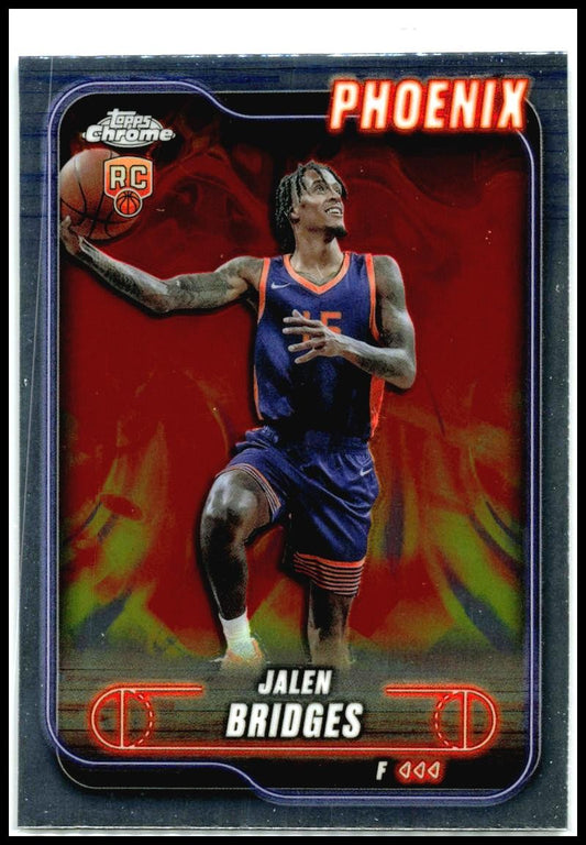 2024-25 Topps Chrome #146 Jalen Bridges Rookie Phoenix Suns