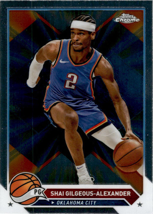 2023-24 Topps Chrome Basketball #53 Shai Gilgeous-Alexander Thunder