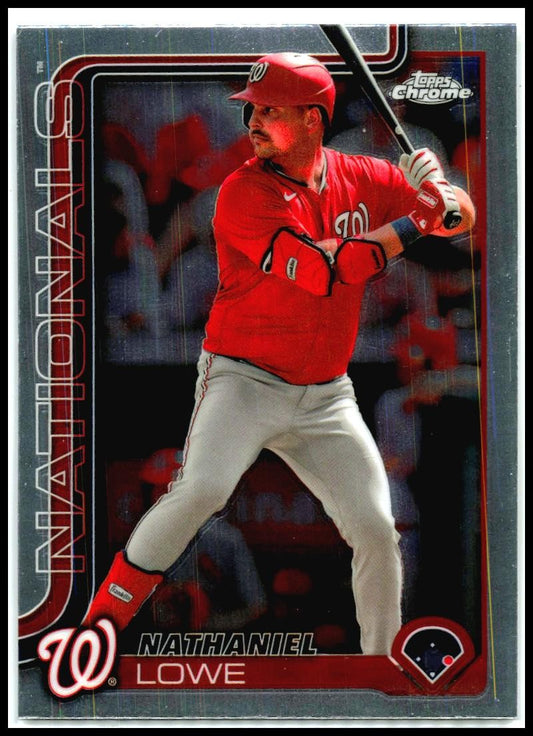 2025 Topps Chrome #49 Nathaniel Lowe Washington Nationals