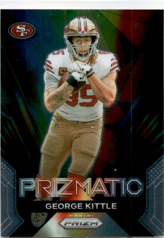 2023 Panini Prizm Prizmatic #18 George Kittle San Francisco 49ers