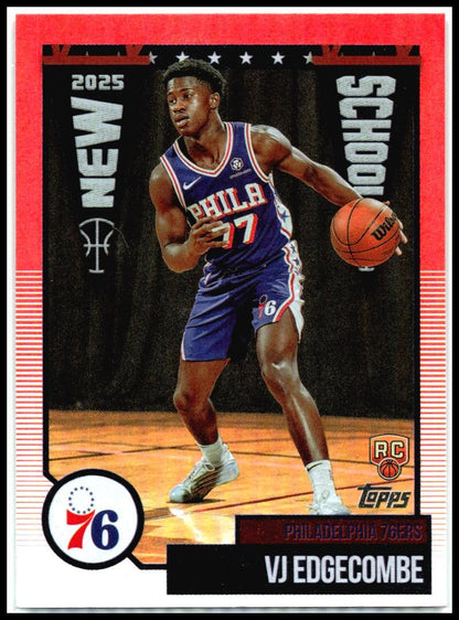 2025-26 Topps New School #NS-3 VJ Edgecombe Philadelphia 76ers