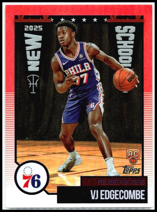 2025-26 Topps New School #NS-3 VJ Edgecombe Philadelphia 76ers