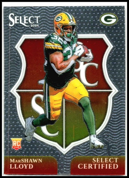 2024 Panini Select Select Certified Rookies #23 MarShawn Lloyd Green Bay Packers