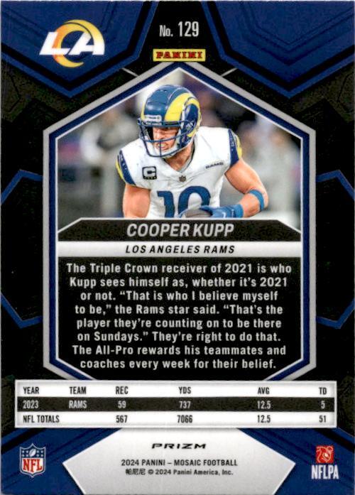 2024 Panini Mosaic Silver #129 Cooper Kupp Los Angeles Rams