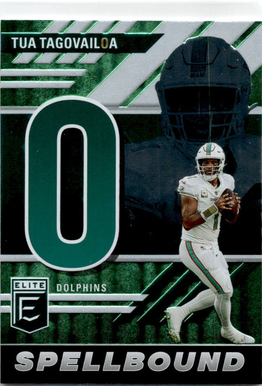 2023 Donruss Elite Spellbound #SB-TT9 Tua Tagovailoa Miami Dolphins
