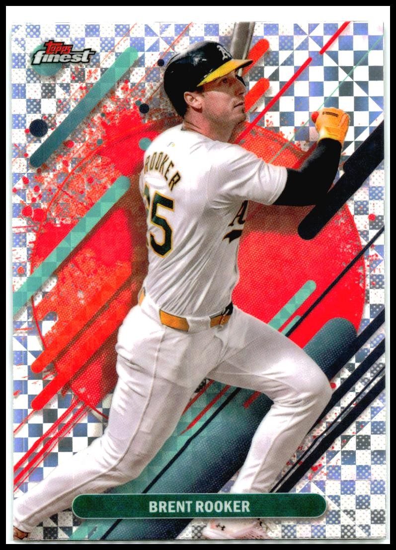 2025 Topps Finest X-Fractor #298 Brent Rooker Athletics