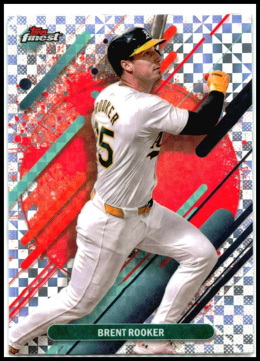2025 Topps Finest X-Fractor #298 Brent Rooker Athletics