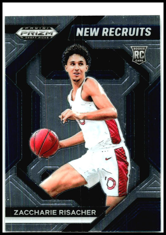 2024-25 Prizm draft picks New Recruits #21 Zaccharie Risacher