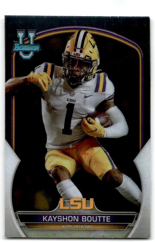 2022 Bowman University Chrome Kayshon Boutte LSU Tigers #20