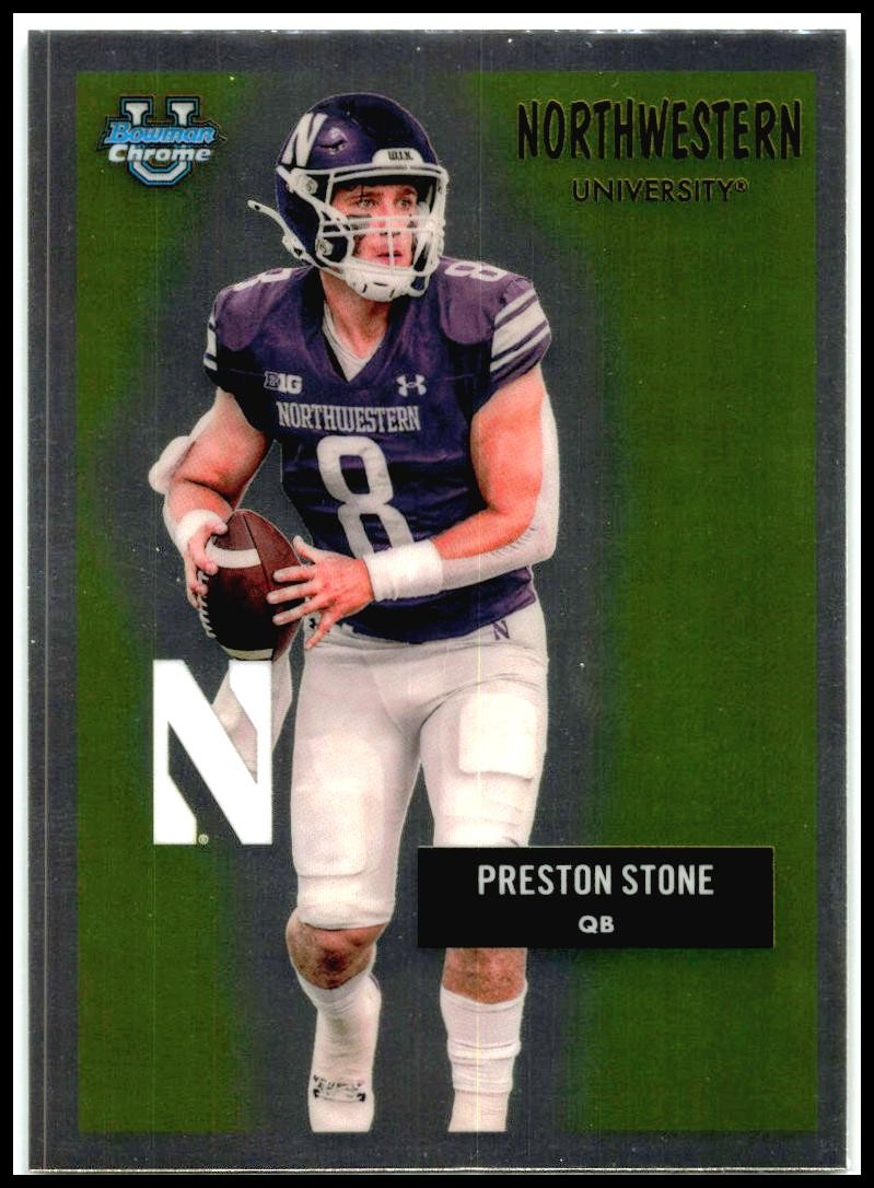 2025 Bowman Chrome University 1955 Bowman #55AV-20 Preston Stone Northwestern