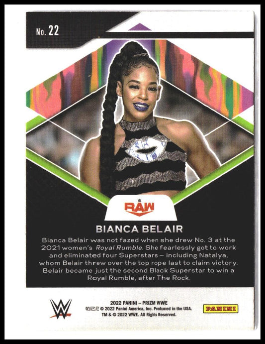 Bianca Belair #22 2022 Panini Prizm WWE Fearless