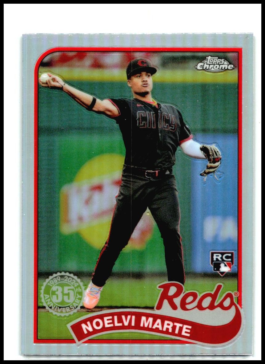 2024 Topps Chrome 1989 Topps 35th Anniversary #89CB-16 Noelvi Marte Reds