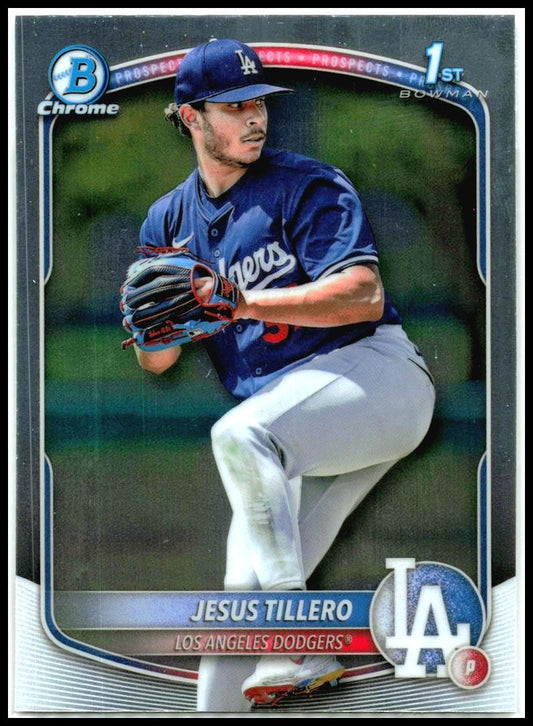 2025 Bowman Chrome Prospects #BCP-117 Jesus Tillero Los Angeles Dodgers