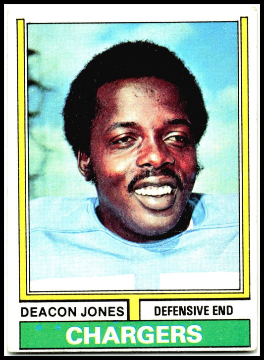 1974 Topps #390 Deacon Jones San Diego Chargers