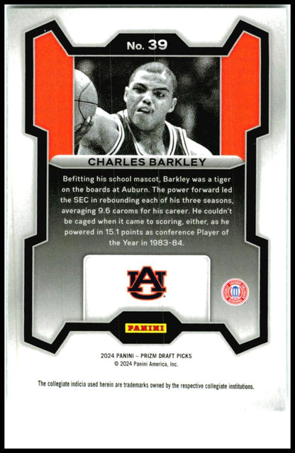 2024 Panini Prizm Draft Picks #39 Charles Barkley Suns