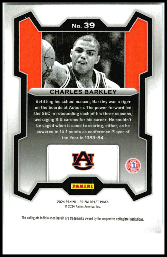 2024 Panini Prizm Draft Picks #39 Charles Barkley Suns