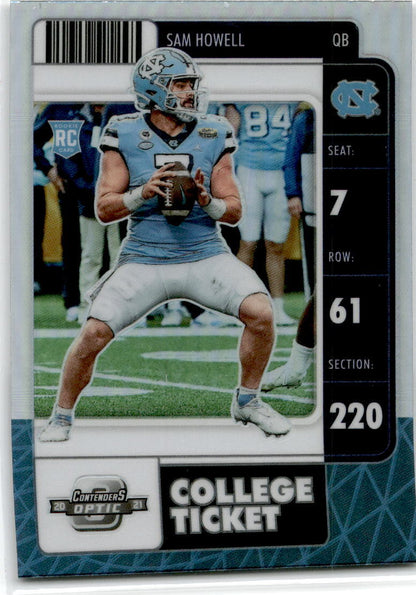 2022 Panini Chronicles Draft Picks Silver #5 Sam Howell Seattle Seahawks