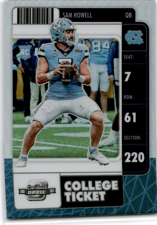 2022 Panini Chronicles Draft Picks Silver #5 Sam Howell Seattle Seahawks