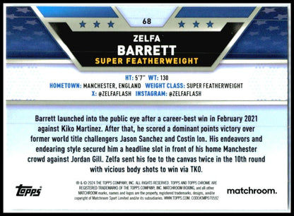 2024 Topps Chrome #68 Zelfa Barrett