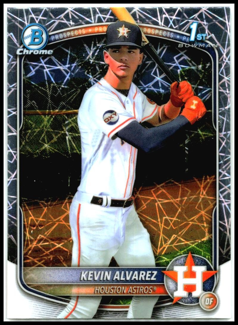 2025 Bowman Chrome Laser Refractor #BCP-227 Kevin Alvarez Houston Astros